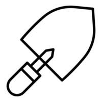 Shovel Vector Icon, Lineal style icon, from Agriculture icons collection, isolated on white Background.