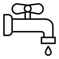 Faucet Vector Icon, Lineal style icon, from Agriculture icons collection, isolated on white Background.
