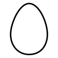 huevo vector icono, lineal estilo icono, desde agricultura íconos recopilación, aislado en blanco antecedentes.