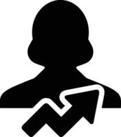Growth business icon symbol vector image. Illustration of the progress outline infographic strategy  development design image