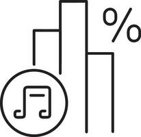 Growth business icon symbol vector image. Illustration of the progress outline infographic strategy  development design image