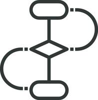 Growth business icon symbol vector image. Illustration of the progress outline infographic strategy  development design image