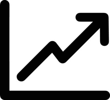 Growth business icon symbol vector image. Illustration of the progress outline infographic strategy  development design image