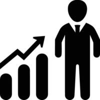 Growth business icon symbol vector image. Illustration of the progress outline infographic strategy  development design image