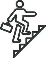 Growth business icon symbol vector image. Illustration of the progress outline infographic strategy  development design image