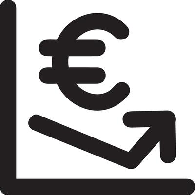 Growth business icon symbol vector image. Illustration of the progress outline infographic strategy  development design image