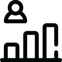 Growth business icon symbol vector image. Illustration of the progress outline infographic strategy  development design image