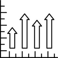 crecimiento negocio icono símbolo vector imagen. ilustración de el Progreso contorno infografía estrategia desarrollo diseño imagen