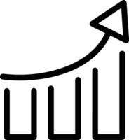 Growth business icon symbol vector image. Illustration of the progress outline infographic strategy  development design image