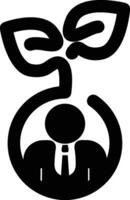 Growth business icon symbol vector image. Illustration of the progress outline infographic strategy  development design image
