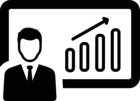 Growth business icon symbol vector image. Illustration of the progress outline infographic strategy  development design image