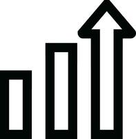 Growth business icon symbol vector image. Illustration of the progress outline infographic strategy  development design image