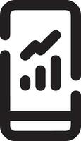 Growth business icon symbol vector image. Illustration of the progress outline infographic strategy  development design image