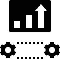 Growth business icon symbol vector image. Illustration of the progress outline infographic strategy  development design image