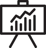 Growth business icon symbol vector image. Illustration of the progress outline infographic strategy  development design image