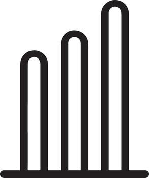 Growth business icon symbol vector image. Illustration of the progress outline infographic strategy  development design image