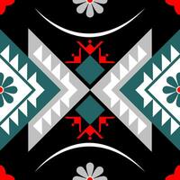 ethnic geometric seamless pattern. Geometric ethnic pattern can be used in fabric design for clothes, decorative paper, wrapping, textile, embroidery, illustration, vector, carpet vector