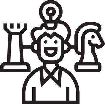 Growth business icon symbol vector image. Illustration of the progress outline infographic strategy  development design image