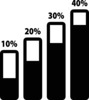 Growth business icon symbol vector image. Illustration of the progress outline infographic strategy  development design image