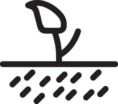 Growth business icon symbol vector image. Illustration of the progress outline infographic strategy  development design image