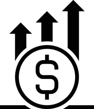 Growth business icon symbol vector image. Illustration of the progress outline infographic strategy  development design image