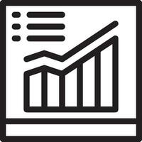 Growth business icon symbol vector image. Illustration of the progress outline infographic strategy  development design image