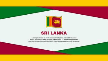 Sri Lanka Flag Abstract Background Design Template. Sri Lanka Independence Day Banner Cartoon Vector Illustration. Sri Lanka Vector