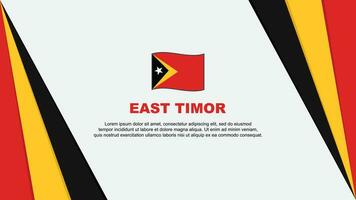 East Timor Flag Abstract Background Design Template. East Timor Independence Day Banner Cartoon Vector Illustration. East Timor Flag