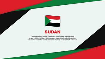 Sudan Flag Abstract Background Design Template. Sudan Independence Day Banner Cartoon Vector Illustration. Sudan Background