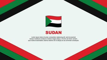 Sudan Flag Abstract Background Design Template. Sudan Independence Day Banner Cartoon Vector Illustration. Sudan Illustration