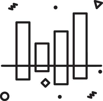 Growth business icon symbol vector image. Illustration of the progress outline infographic strategy  development design image