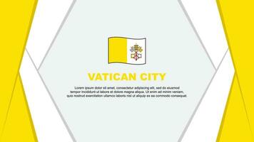 Vatican City Flag Abstract Background Design Template. Vatican City Independence Day Banner Cartoon Vector Illustration. Vatican City Design