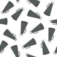 Speaker Toa Megaphone Seamless Pattern On A White Background. Megaphone Illustration vector