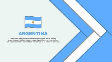 Argentina Flag Abstract Background Design Template. Argentina Independence Day Banner Cartoon Vector Illustration. Argentina Illustration