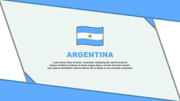 Argentina Flag Abstract Background Design Template. Argentina Independence Day Banner Cartoon Vector Illustration. Argentina Template