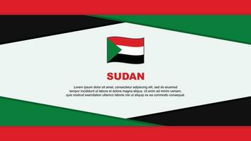 Sudan Flag Abstract Background Design Template. Sudan Independence Day Banner Cartoon Vector Illustration. Sudan Vector