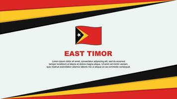 East Timor Flag Abstract Background Design Template. East Timor Independence Day Banner Cartoon Vector Illustration. East Timor Design