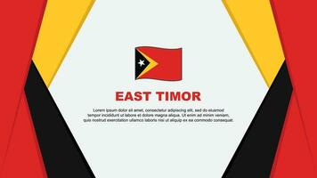 East Timor Flag Abstract Background Design Template. East Timor Independence Day Banner Cartoon Vector Illustration. East Timor Background