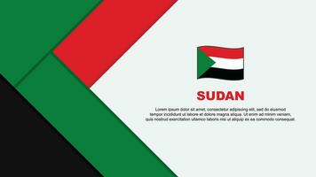 Sudan Flag Abstract Background Design Template. Sudan Independence Day Banner Cartoon Vector Illustration. Sudan