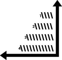 Growth business icon symbol vector image. Illustration of the progress outline infographic strategy  development design image