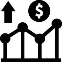 Growth business icon symbol vector image. Illustration of the progress outline infographic strategy  development design image