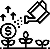 Growth business icon symbol vector image. Illustration of the progress outline infographic strategy  development design image