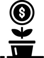 Growth business icon symbol vector image. Illustration of the progress outline infographic strategy  development design image