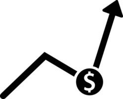 Growth business icon symbol vector image. Illustration of the progress outline infographic strategy  development design image