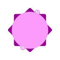Text Box Element Vector , Comment Shape Illustration , Quote Element Vector