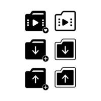 Folder Icon Element Vector , Document Icon