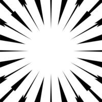Comic Speed Zoom Line Background Vector . Explosion Background Template .