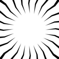 Comic Speed Zoom Line Background Vector . Explosion Background Template .