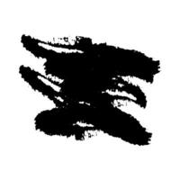 Black Paint Brush Grunge . Ink Brush Texture Shape . Splash Brush . vector