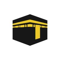 Makkah Illustration Element Vector . Mecca Illustration . kaaba Element Vector